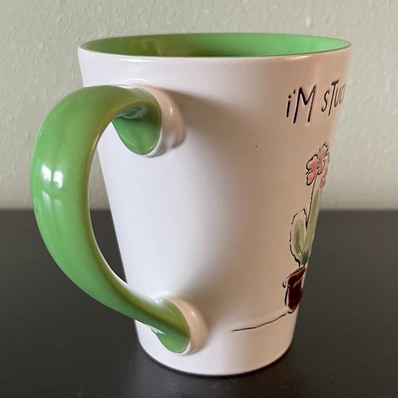 Daphne Brissonnet I’M STUCK ON YOU Mug Certified International ~ Embossed Cacti - Picture 3 of 6